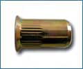 Rivet nut, countersunk flange, serrated